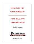 Secrets of the Synod Horrenda: Naat, Realm of Necromancers (PFRPG) PDF