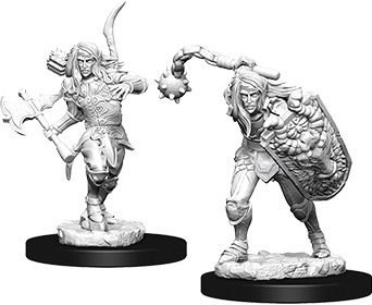 Pathfinder Deep Cuts Unpainted Miniatures: Elf Fighter Male – WizKids