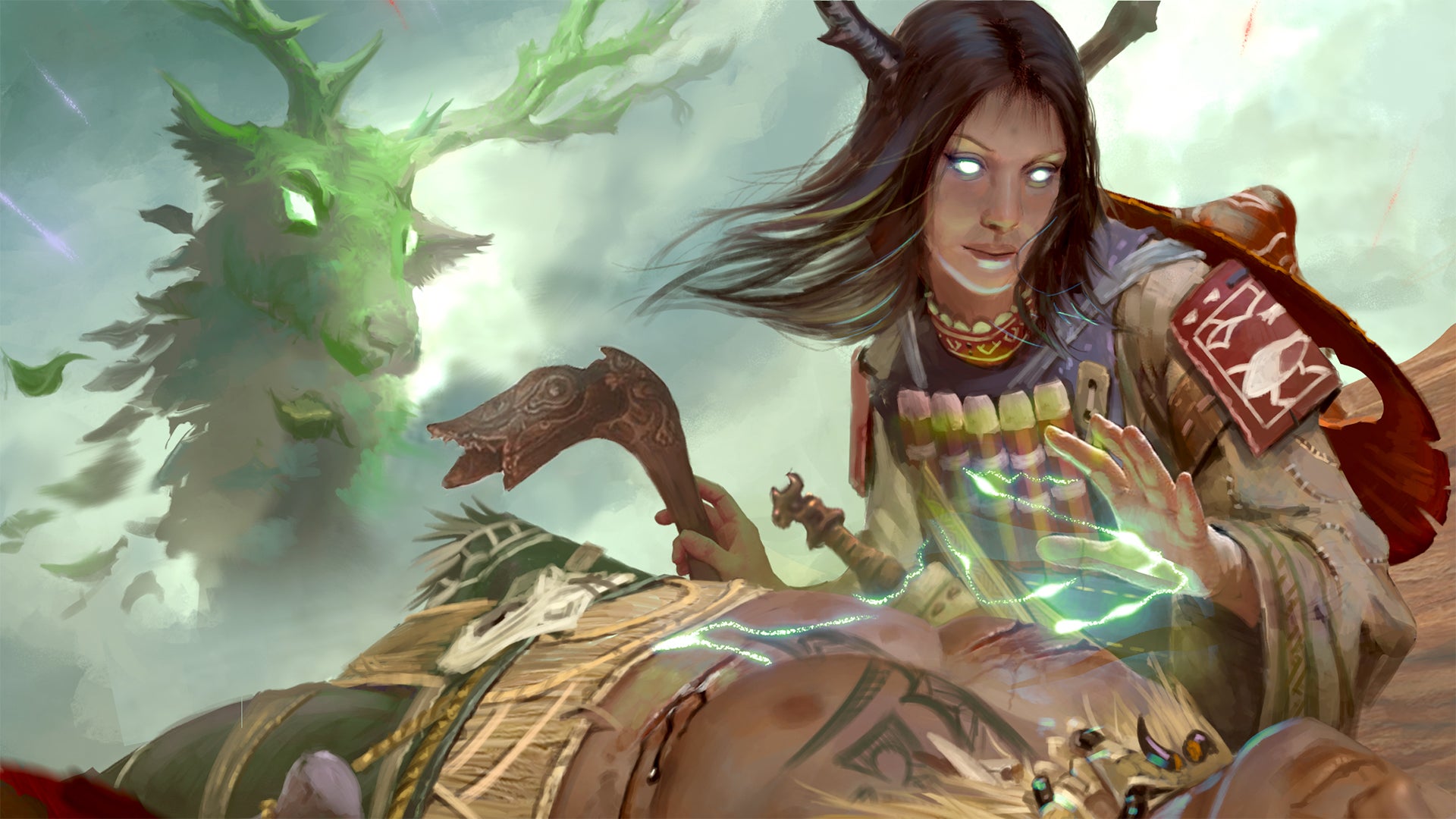 Illustration by Oleksii Chernik: Samo healing iconic exemplar, Nahoa