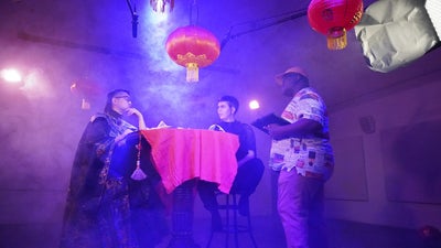 Connie Chang behind the scenes of holypunk duet game: Godkiller Last Hope