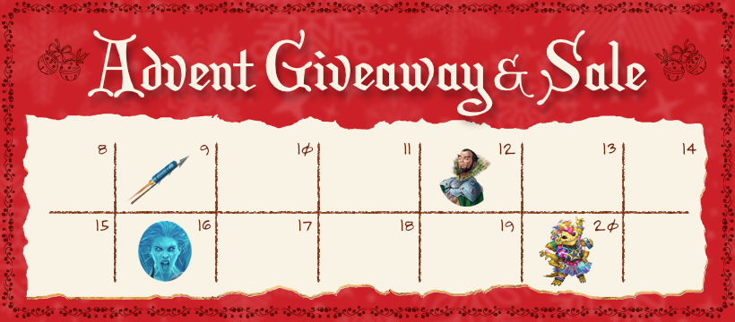 Advent Giveaway and Sale!