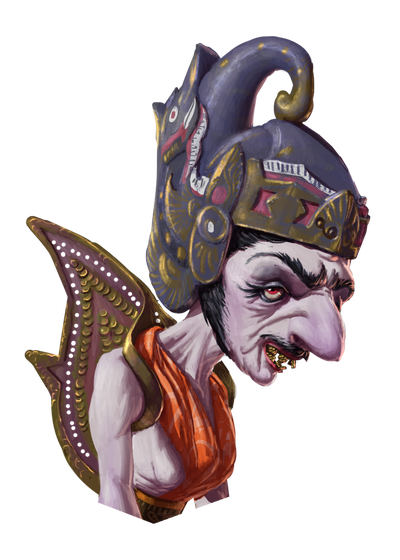 Tiya/Tiyo Stories (she/he), genderfluid legendary wayang storyteller.