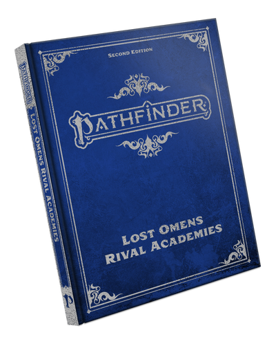Pathfinder Second Edition Lost Omens Rival Academies Special Edition Leather Textured Cover