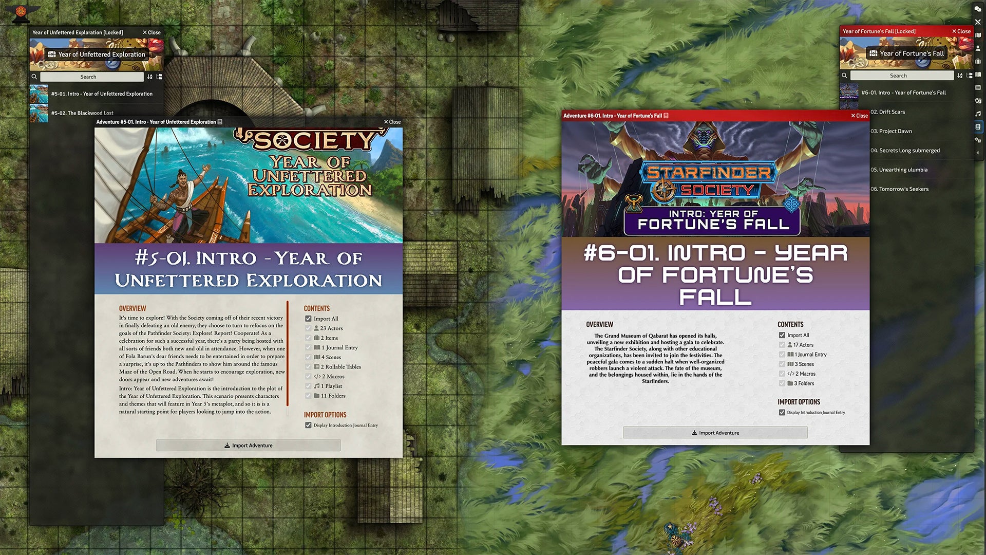 Foundry interface society landing pages