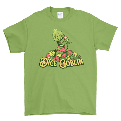 An image showing the Dice Goblin licensed shirt by Savage Sparrow 