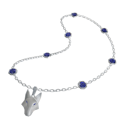 A spot illustration of the necklace of allure.