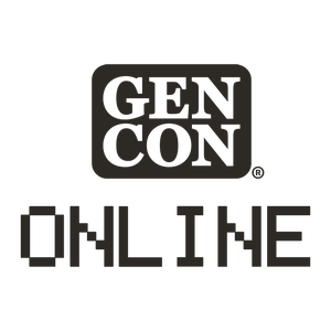 black and white GenCon Online text based logo