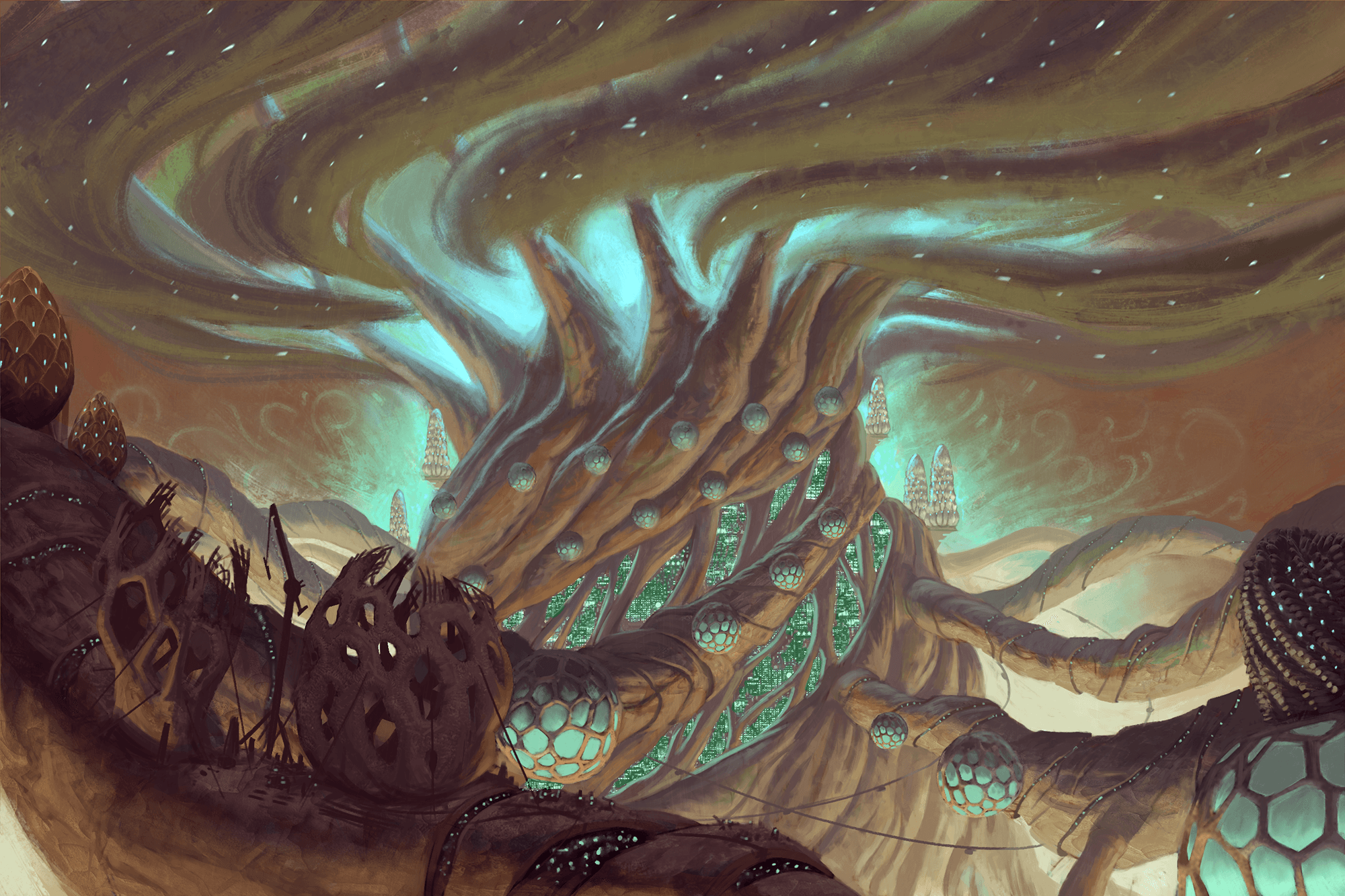 Woodlore Nodollin illustration by Lucas Melo