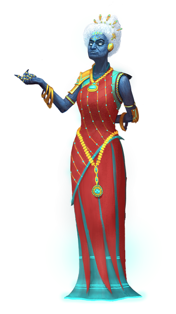 Artist Josef Kucera: Aged female cloud giant diplomat