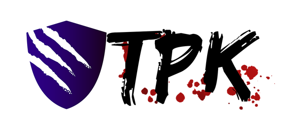 T.P.K Third Party Kon text based logo