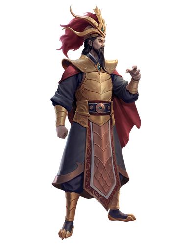 the draconic emperor Pham Duc Quan (art by Gunship Revolution)