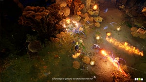 A gameplay image of the players lighting monsters on fire in BKOM's Pathfinder Abomination Vaults