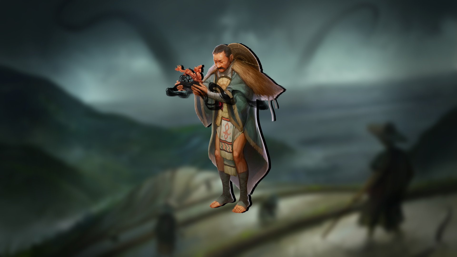 Illustration by Gunship Revolution: A gift receiver holding a cursed object.