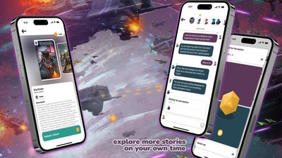 TabletopTown app Starfinder wireframes mockup