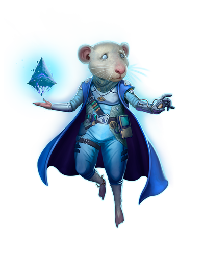 artist Ernst Eskelsen : Lulora Remis, A female ysoki ghost drifts mournfully in the air