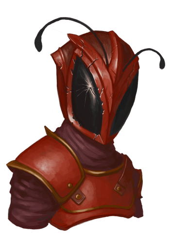 Dispatch Disciple, artist Josef Kucera: A Red Mantis Dispatch assassin; aka a poor excuse for a true Red Mantis assassin.