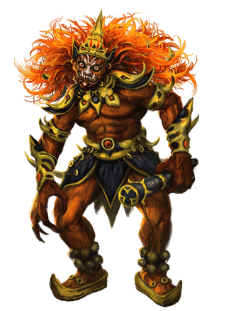 A yaksha in their howling aspect (art by Alexander Nanitchkov) 