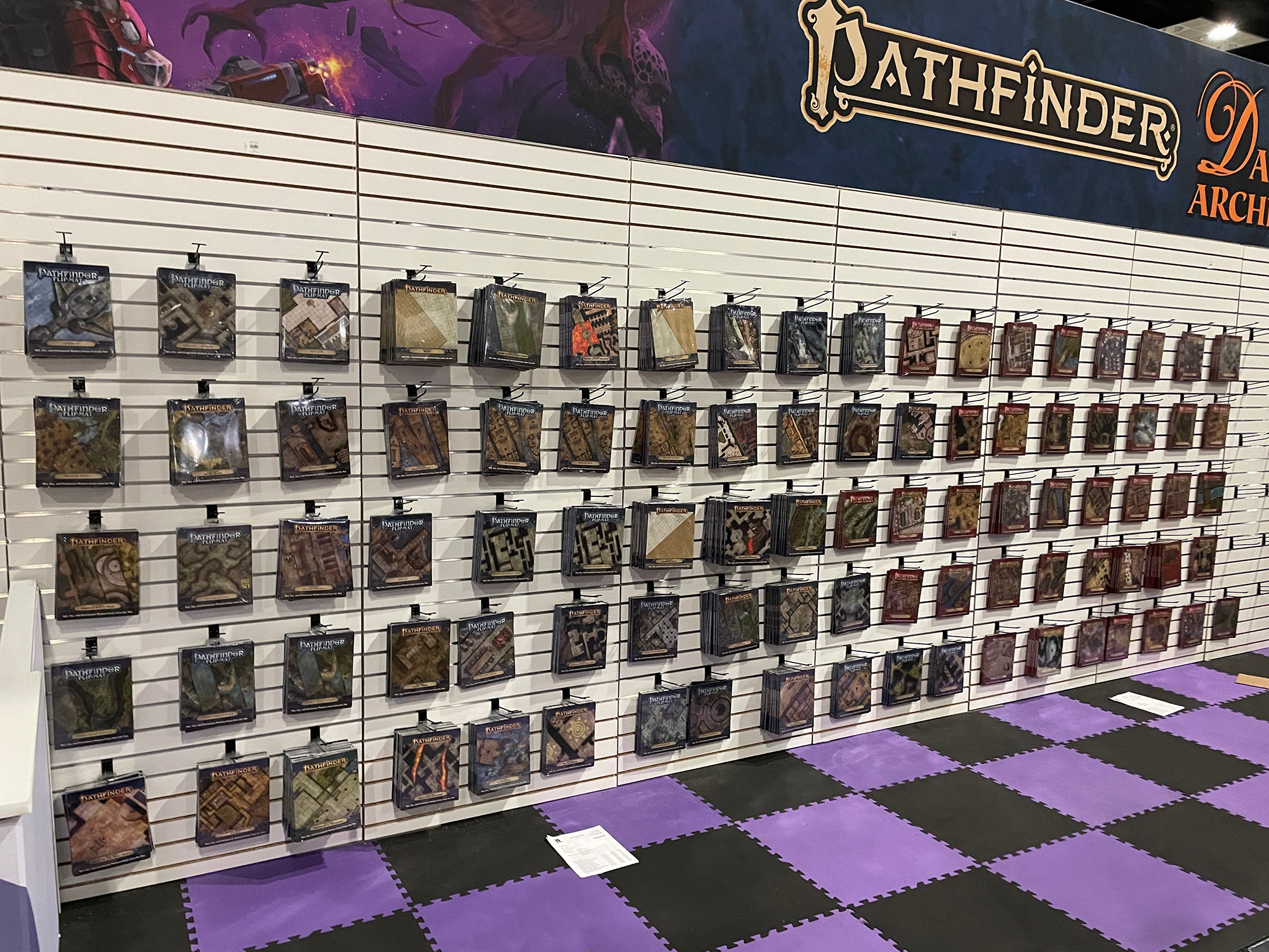 Paizo Gen Con 2022 Wall of Flip Mats