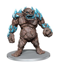 Cavern Troll: A large troll with stone-like skin and jagged crystalline teeth, with crystals protruding from its arms and shoulders 