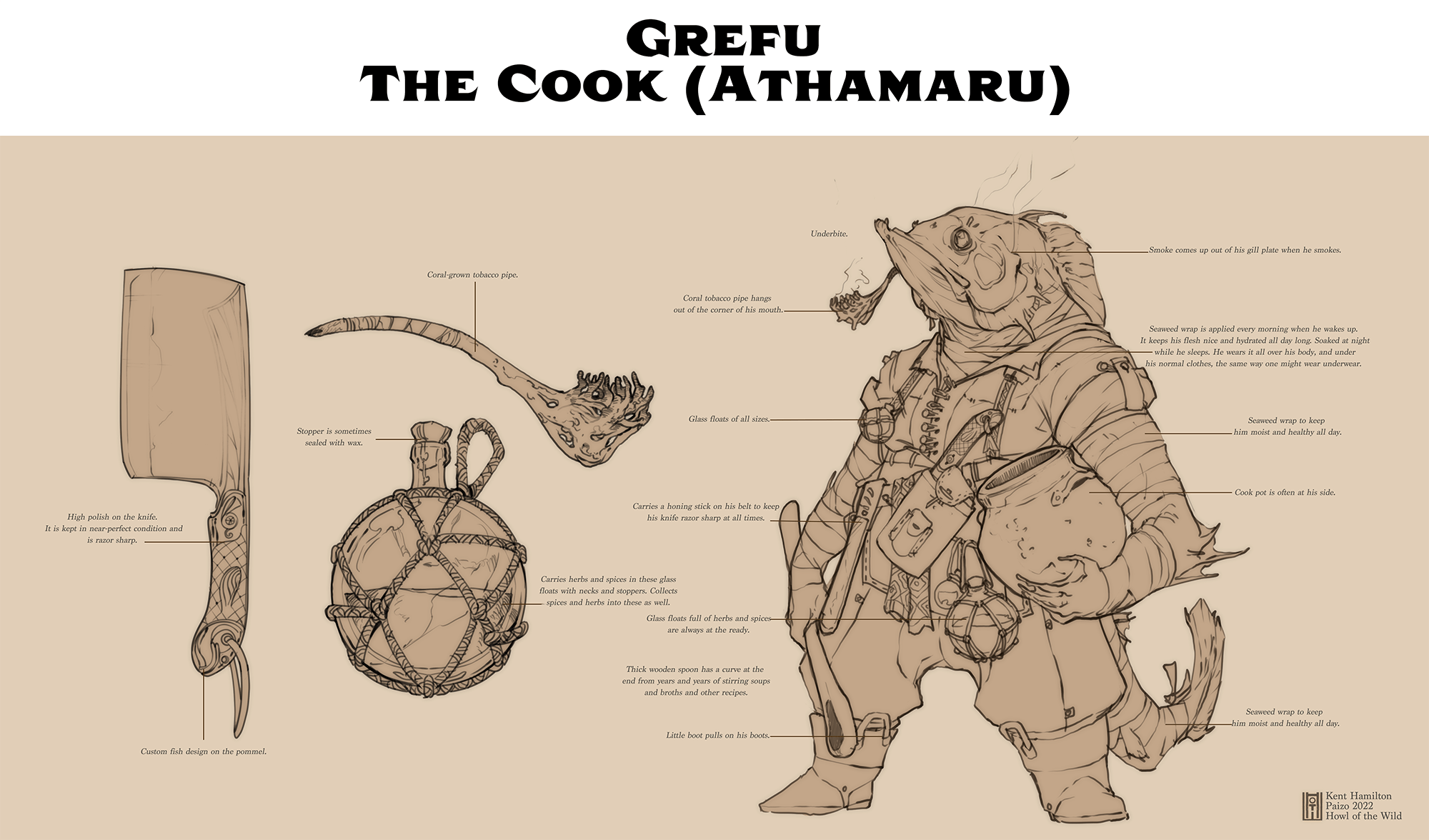 Grefu concept art by Kent Hamilton
