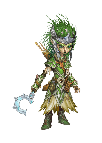 Lini, mythic beast lord. Art by Firat Solhan.