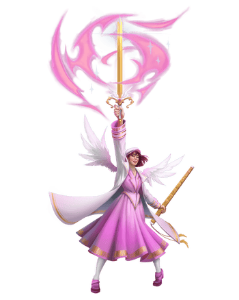 a transforming magical starlit sentinel (art by Vira Linevych).