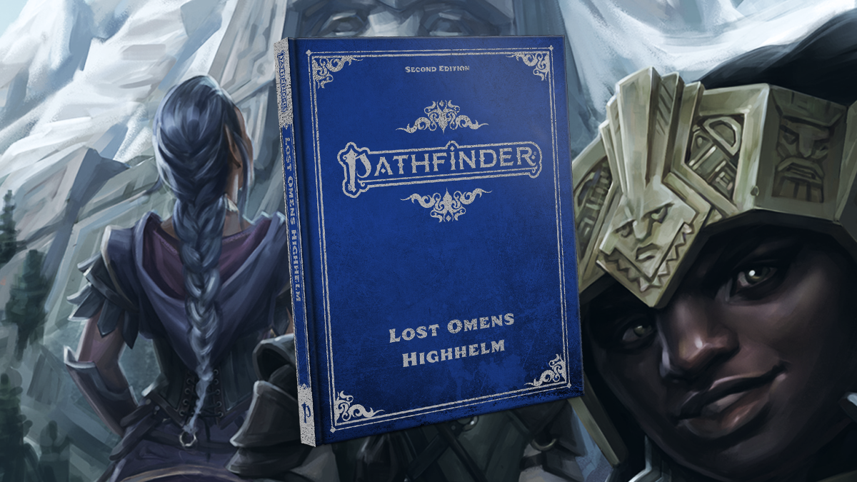 The special edition hardcover of Lost Omens Highhelm.