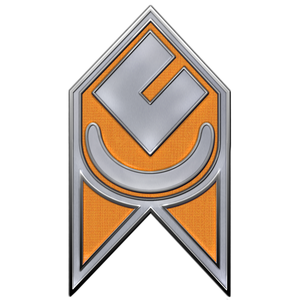 logo for the second seekers with an orange background